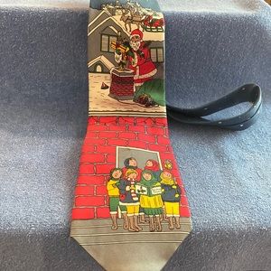 Christmas Themed Necktie Santa Carolers